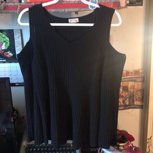 Cold Shoulder Sweater.